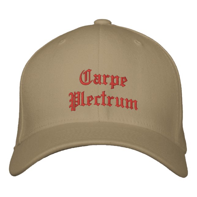 Carpe Plectrum Ballcap Bestickte Baseballkappe (Vorderseite)