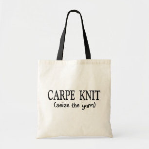Carpe Strick- (ergreifen Sie das Garn), Tragetasche