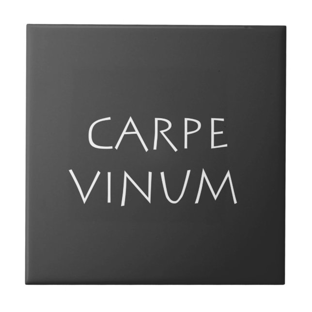 Carpe vinum fliese (Vorderseite)