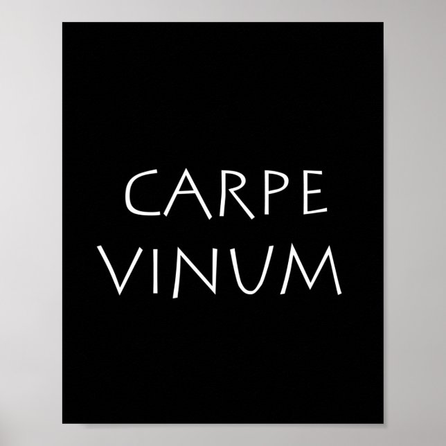 Carpe vinum poster (Vorne)