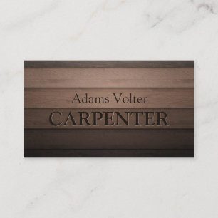 Carpenter Carpentry Woodwork Service Business Card Visitenkarte