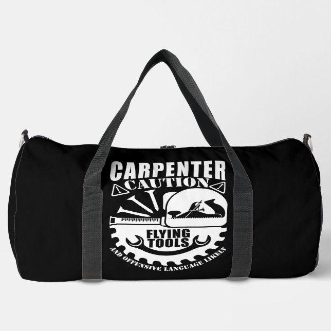 Carpenter Caution Flying Tools  Duffle Bag (Vorderseite)