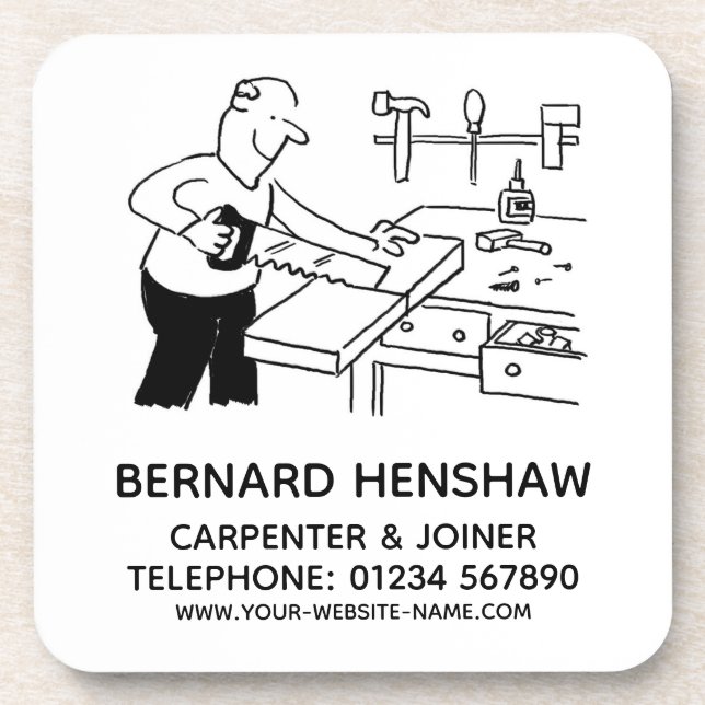 Carpenter & Joiner Beverage Coaster Getränkeuntersetzer (Vorderseite)