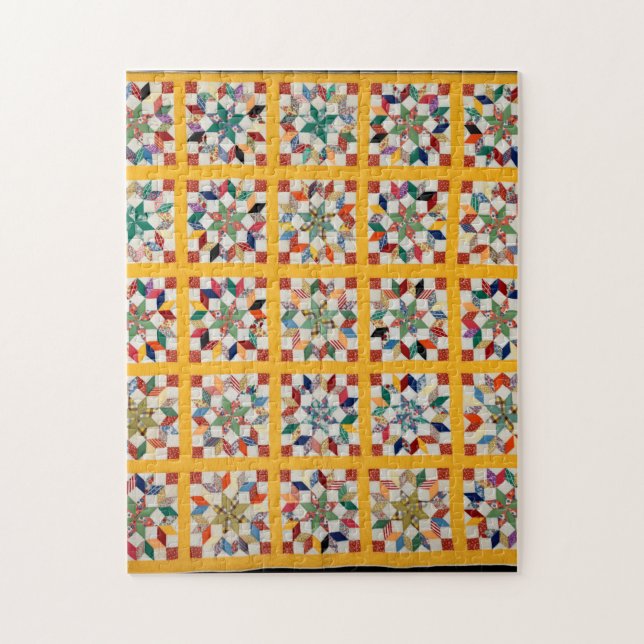 Carpenter’s Wheel quilt Puzzle (Vertikal)