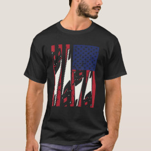 Carpenter USA Woodworking American Flag Carentry_ T-Shirt