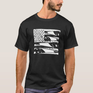 Carpenter USA Woodworking American Flag Carentry T-Shirt