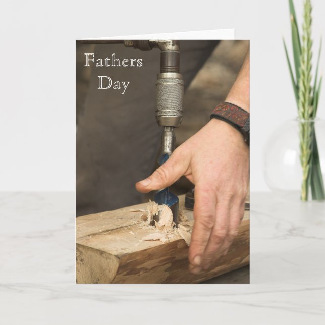 Carpenter Vathers Day Card Karte (Vorderseite)