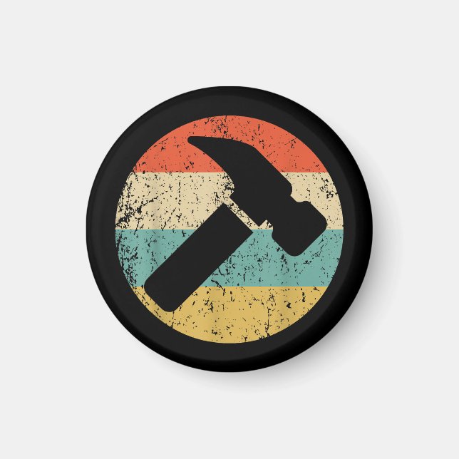 Carpenter Vintag Retro-Hammer Magnet (Vorne)