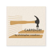Carpenter Woodworker Business Card