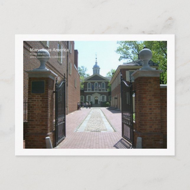 Carpenters Hall, Philadelphia Postkarte (Vorderseite)