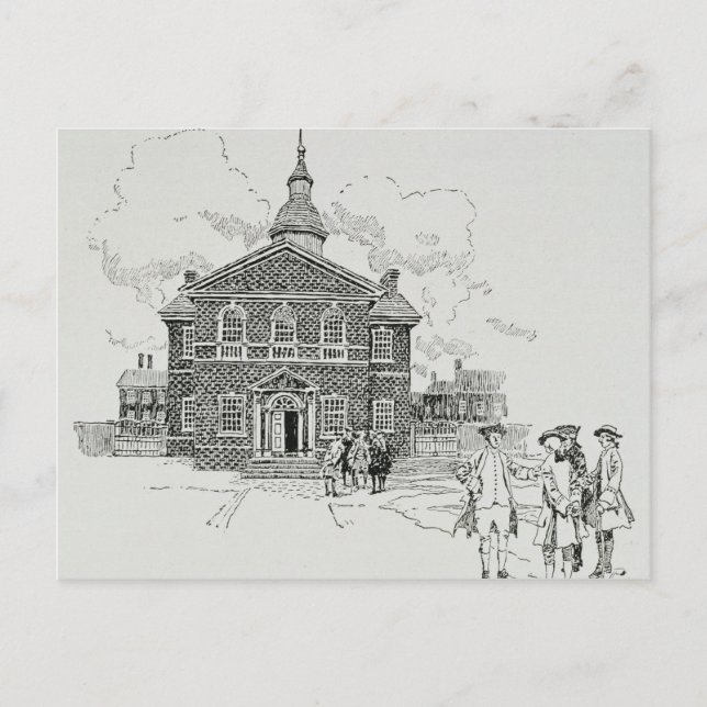 Carpenter's Hall Philadelphia Postkarte (Vorderseite)