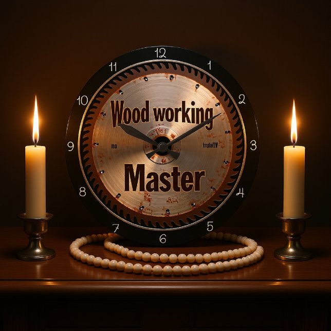 Carpenter's Saw Blade Große Wanduhr (Von Creator hochgeladen)