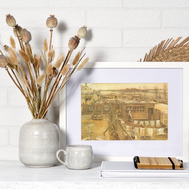 Carpenter's Yard and Wäsche von Vincent van Gogh Poster (Von Creator hochgeladen)