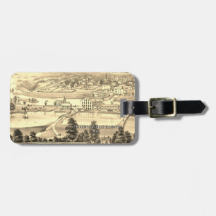 Carpentersville Illinois 1871 City View Gepäckanhänger