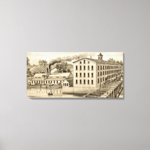 Carpentersville Illinois Iron and Bolt Co. 1871 Leinwanddruck