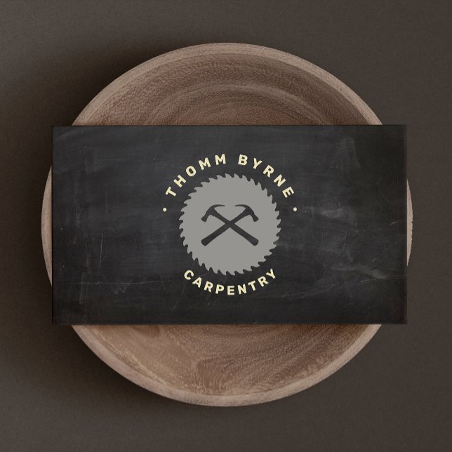 Carpentry and Handyman Construction Business Card Visitenkarte (Von Creator hochgeladen)