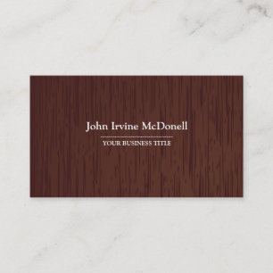 Carpentry - Dark Wood Texture Business Card Visitenkarte