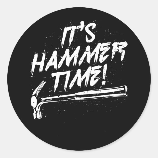 Carpentry Woodcraft carpenter tradesmen Runder Aufkleber (Vorderseite)