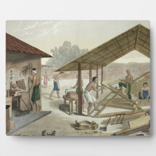 Carpentry Workshop in Kupang, Timor, plate 6 from Fotoplatte