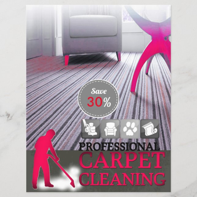 Carpet Cleaning Service Discount Offer Flyer (Vorne)