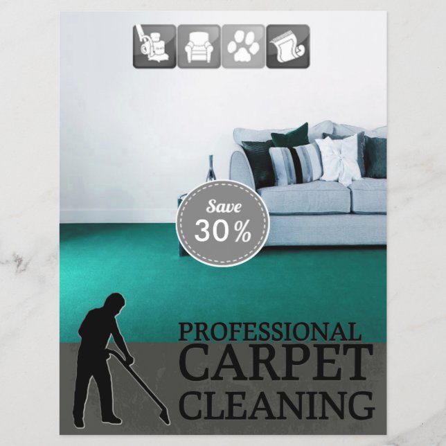 Carpet Cleaning Service Discount Offer Flyer (Vorne)