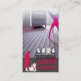 Carpet Cleaning Service Geschäft Card Visitenkarte