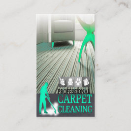 Carpet Cleaning Service Geschäft Card Visitenkarte