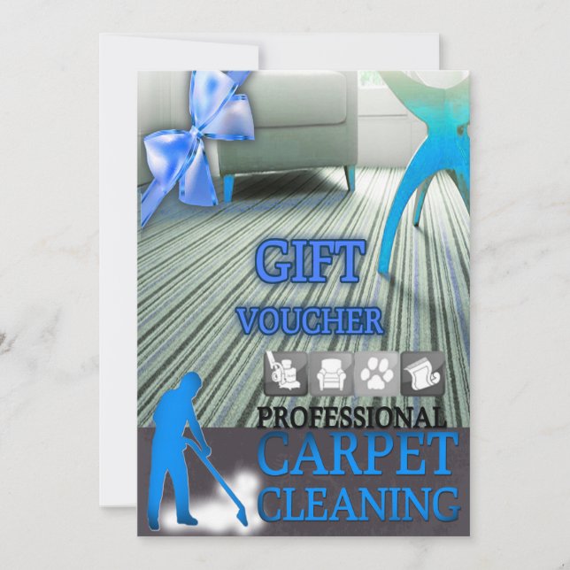 Carpet Cleaning Service Gift Voucher (Vorderseite)