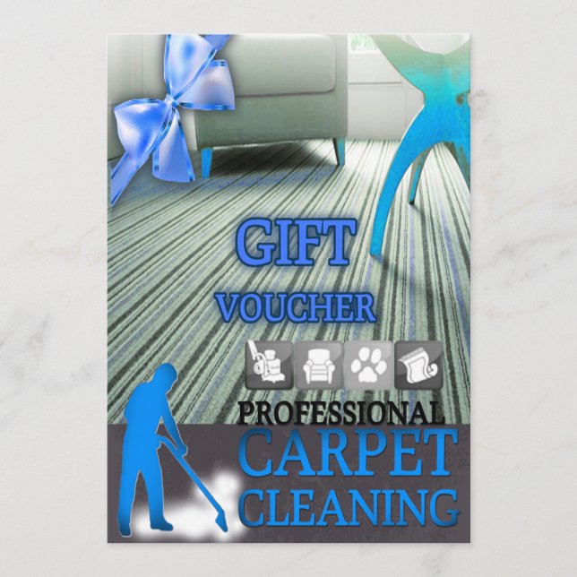 Carpet Cleaning Service Gift Voucher (Vorderseite)