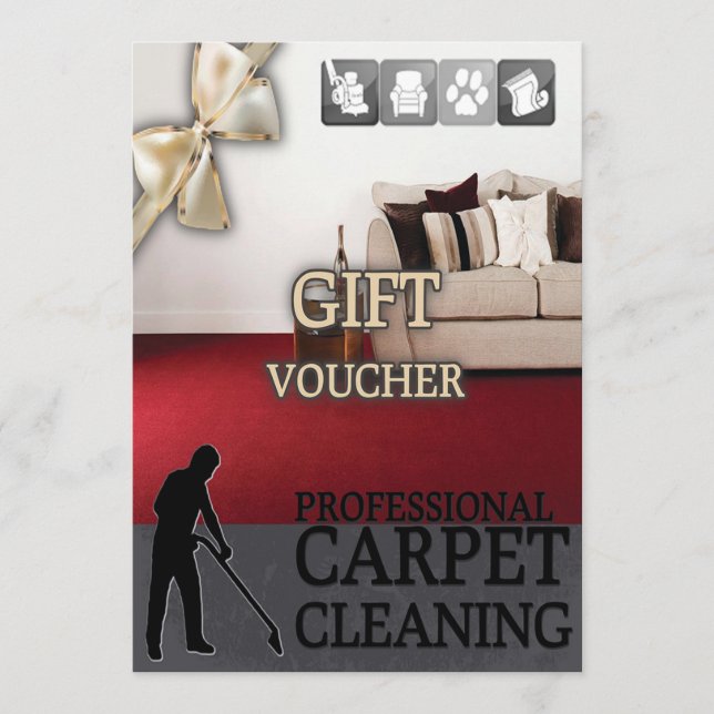 Carpet Cleaning Service Gift Voucher (Vorderseite)