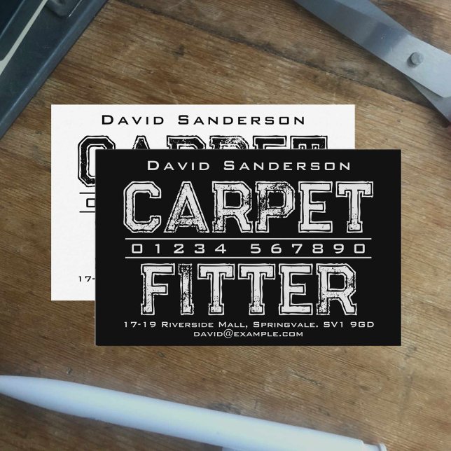 Carpet Fitting Business Card Visitenkarte (Von Creator hochgeladen)
