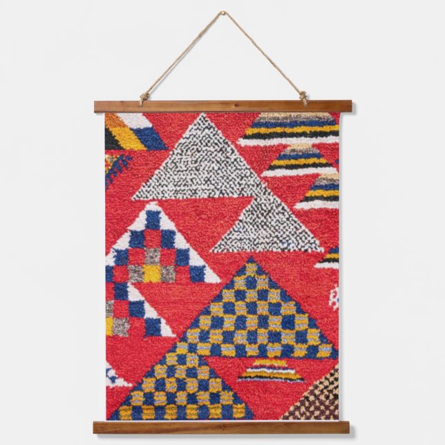 Carpet-Markierungen Wandteppich Mit Holzrahmen (Vorderseite)