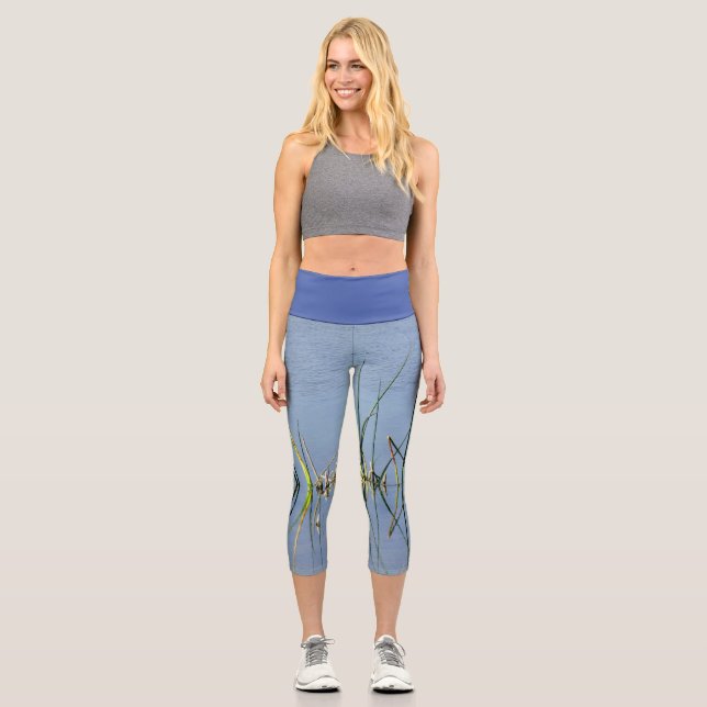 Carpi-Leggings in einem Marsh-Design Capri Leggings (Vorderseite)