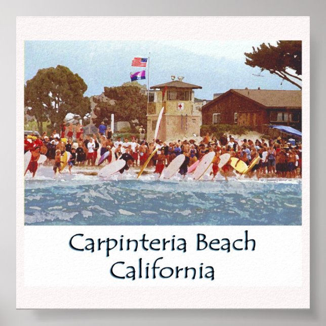 Carpinteria Beach Poster (Vorne)