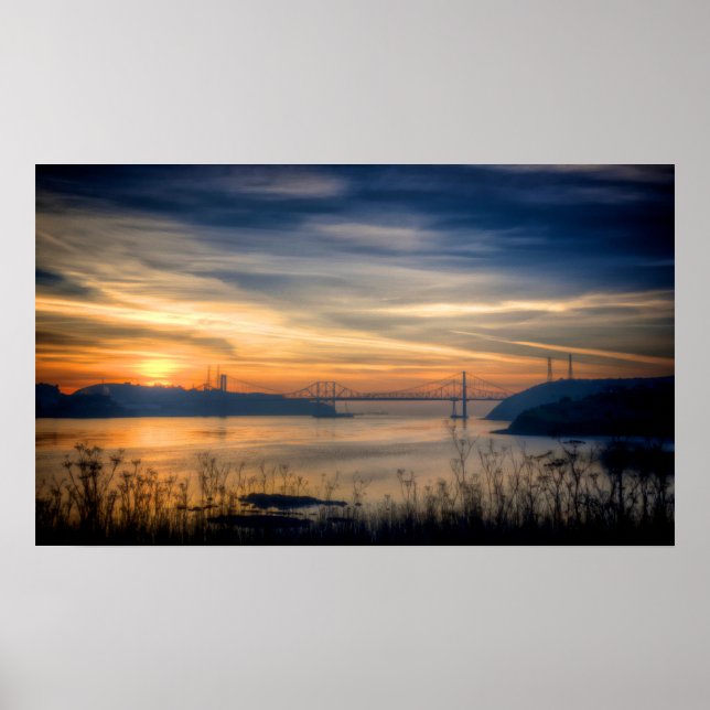 Carquinez Bridge Sunset Poster (Vorne)