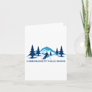 Carrabassett Tal Maine Skigebiet Skifahren Skifahr Karte