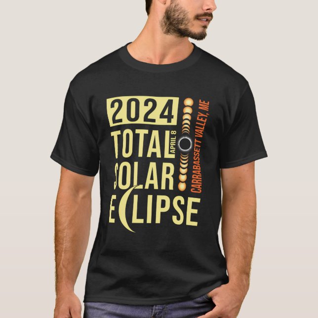 Carrabassett Valley Maine Total Solar Eclipse T-Shirt (Vorderseite)