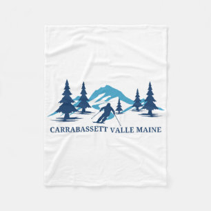 Carrabett Valley Maine Skigebiet Skifahren Skifahr Fleecedecke
