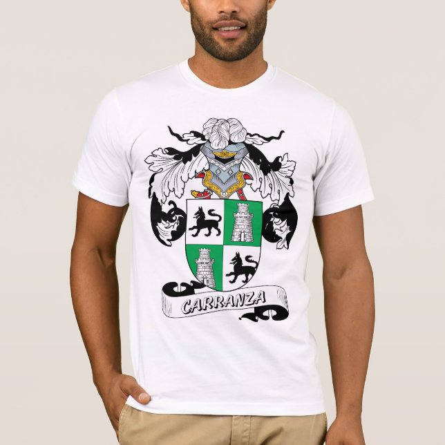 Carranza-Familienwappen T-Shirt (Vorderseite)