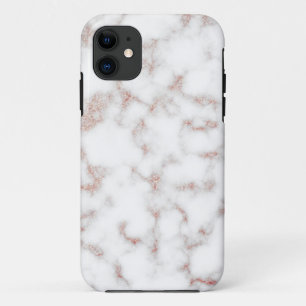 Carrara Rose Gold Glitzer Textur Case-Mate iPhone Hülle