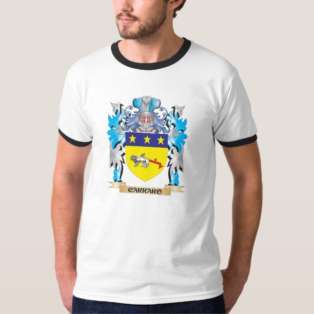 Carraro Wappen - Familienwappen T-Shirt (Vorderseite)