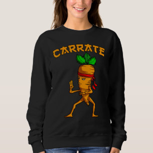 Carrate Carrot Pub Karate Training Martial Art Sweatshirt