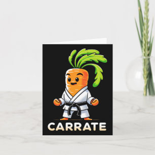 Carrate Funny Karate Carrot Teacher Student Martia Karte