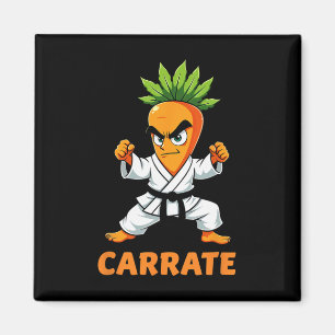 Carrate Karate Carrot Mixed Martial Arts Students  Magnet