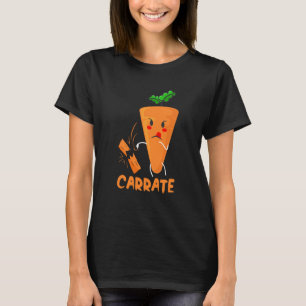 Carrate Karate Karotten Kostüm Vegans Kostüm T-Shirt