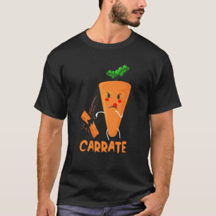 Carrate Karotte Karate Kostüm Veganer Kostüm T-Shirt