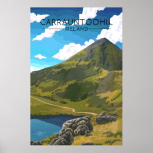 Carrauntoohil Irland Reiseplakat Poster