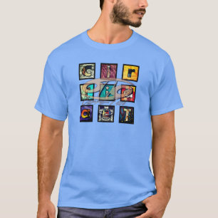 Carre-Tail in Stimmungsschwankungen T-Shirt