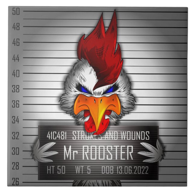 Carreau Mr. Rooster Fliese (Vorderseite)