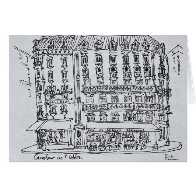 Carrefour de l'Odeon, Saint-Germain-des-Pres (Vorderseite (Horizontal))